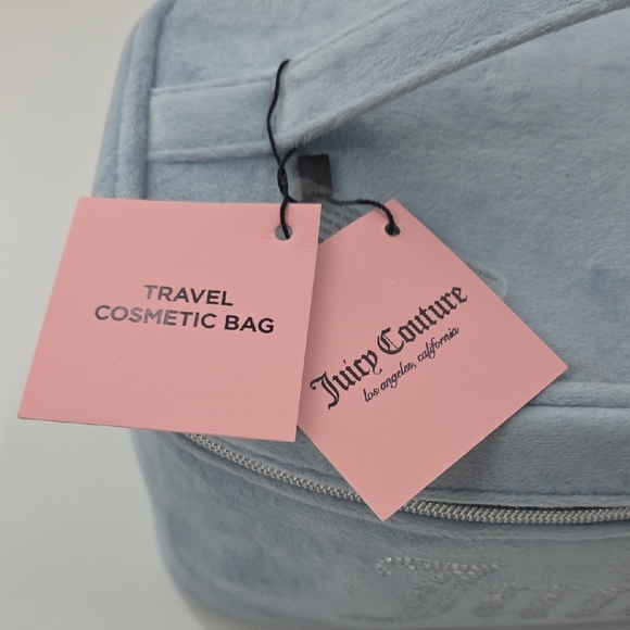 Juicy Couture Light Blue Velvet Cosmetic Case - Picture 3 of 16